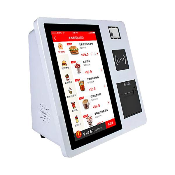 Desktop Self Service Touch Screen Kiosk 15.6'' For Restaurant