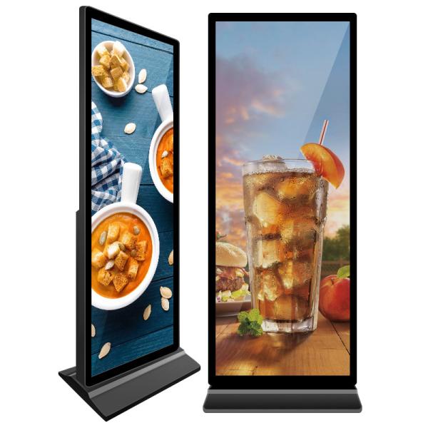 Full Screen Display Floor Standing Video Signage for Advertisement