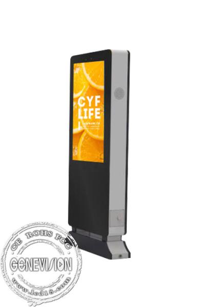 49 Inch Advertising Touch Screen Full HD LCD Outdoor Electronic Signage with Face Recognition Camera