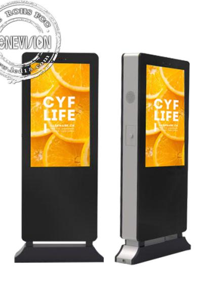 49 Inch Advertising Touch Screen Full HD LCD Outdoor Electronic Signage with Face Recognition Camera