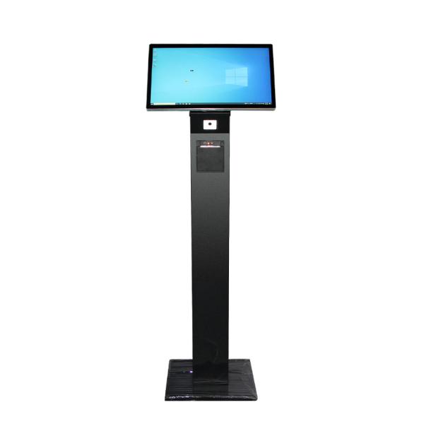 15.6 21.5 32 Inch self ordering kiosk Advertising Touch Screen Kiosk Windows 10 Touch Screen Information Kiosk Self Serve Ticketing Kiosk With Thermal Printer And QR Code Scanner