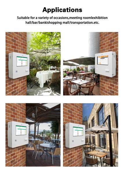 21.5 Inch Horizontal Outdoor Touch Screen Self Service Kiosk Vandal Proof With Win10