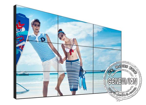 Super Narrow Bezel LCD Video Wall 500cd / M2 Brightness 178 Viewing Angle Indoor