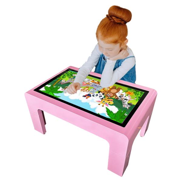 32 43 55 Inch Kids Interactive Game Table Touch Screen Kiosk  for children