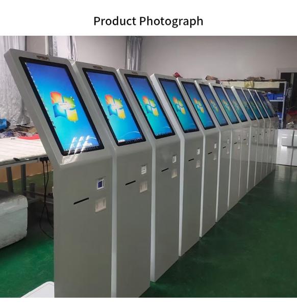 19 Inch Touch Screen Digital Signage All In One Pc Stand Computer Lcd Screen With Printer