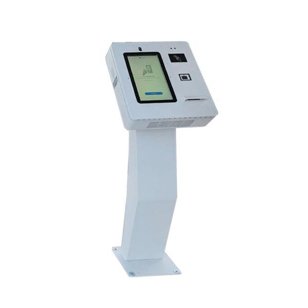 15.6inch Cashless Payment Kiosk with Inbuilt Sticker Printer Camera Microphone NFC and QR Code Scanner Waterproof