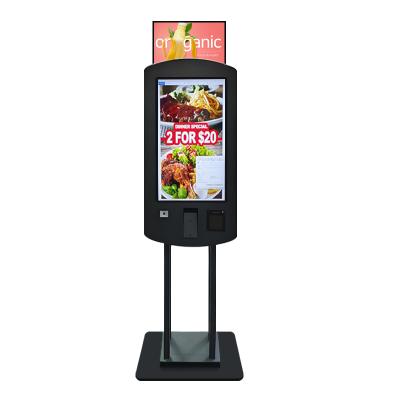 China 32inch Dual-Sided Capacitive Touch Nvidia Chipset Payment Ordering Kiosk with LED Light Box for sale