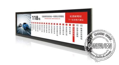 China Tipo exhibición de TFT del monitor del estiramiento tamaño especial cortado 28 pulgadas para el jugador de la publicidad del autobús en venta