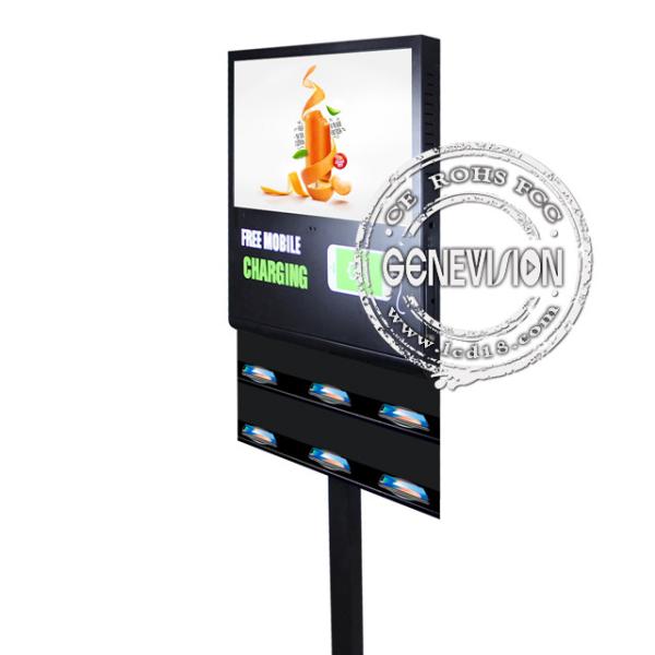 Floor Stand Android Digital Signage 21.5'' 5G Wireless Phone Charging LCD Advertising Screen