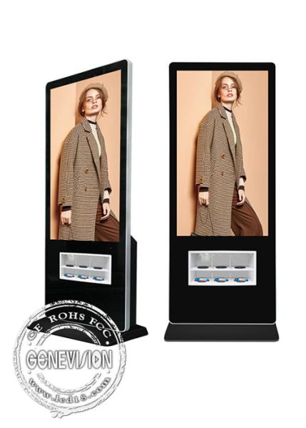 Wholesale Popular stand thin model 43inch display advertising Kiosk Digital Signage wifi mobile phone charger station