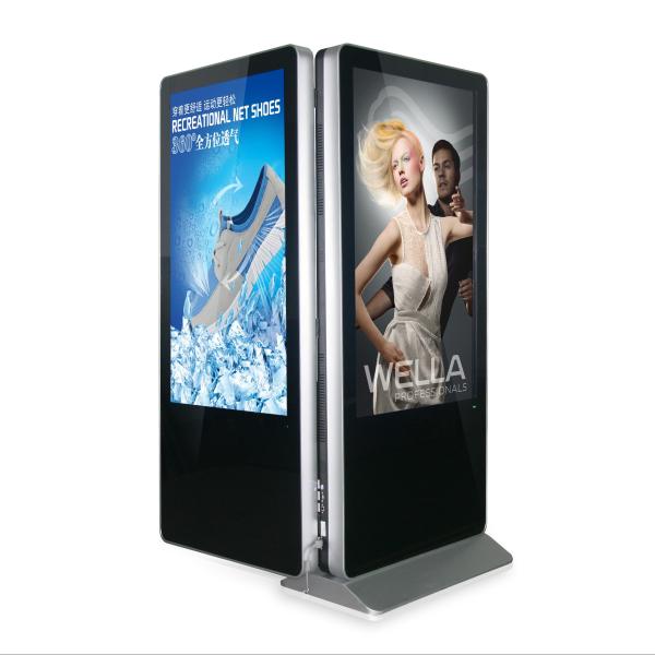 Indoor Double Side Kiosk Digital Signage Lcd Screen 55'' For Shopping Mall Advertising