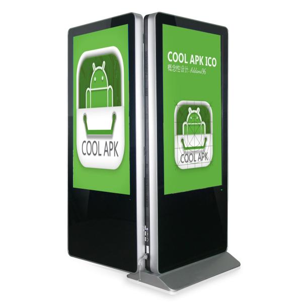 Indoor Double Side Kiosk Digital Signage Lcd Screen 55'' For Shopping Mall Advertising