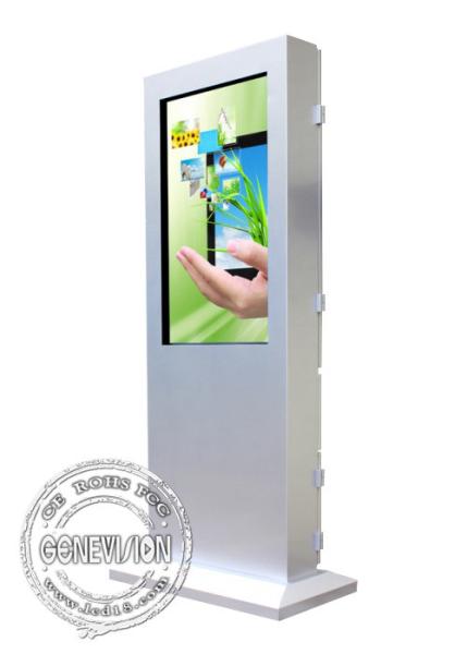 Stand Alone Floor Standing Digital Signage Advertising Screen 42'' Aluminum Profiles