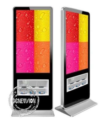 China Exclusive Design Kiosk Digital Signage 55 Inch Floor Standing 500cd/m2 Brightness for sale
