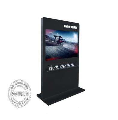 China Free Standing Kiosk Digital Signage Horizontal Screen 4K 65 Inch Full HD 1080*1920 for sale