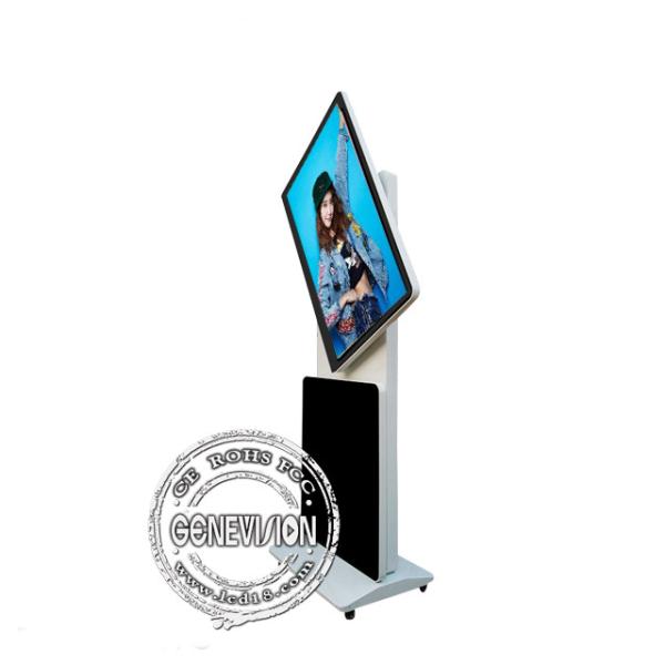 Rotate 55 Inch Touch Screen Kiosk Digital Signage Android Advertising Media Wifi 3g Floor Stand