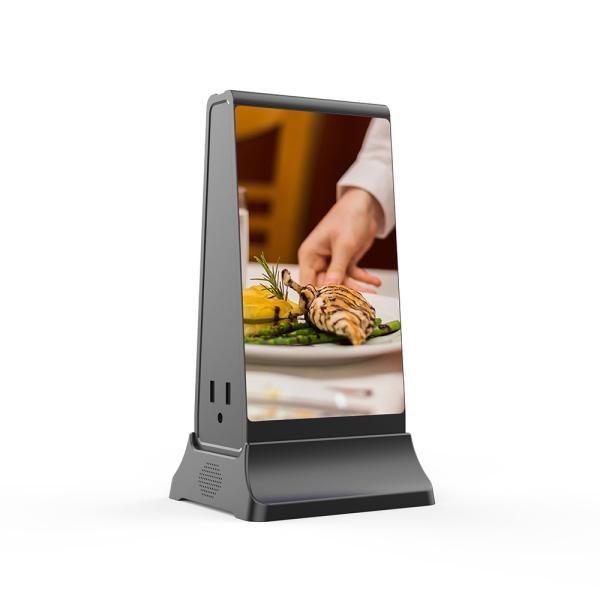 Vertical LCD Digital Advertising Player Wifi Public Mobile Phone Charging Kiosk 7''