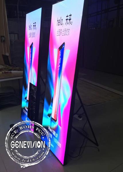 P3 LED Sign Poster Screen Kiosk Digital Signage 1500 Nits Indoor Portable 1920x576mm