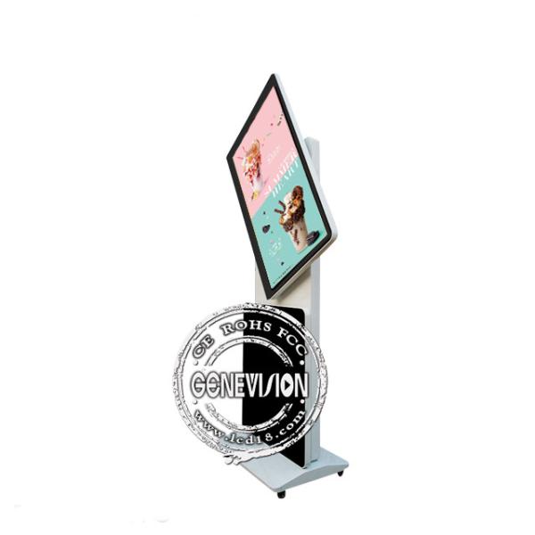 Rotatable LCD Touch Screen Kiosk Advertising Display 65'' Build IN Wifi For Exhibition Show