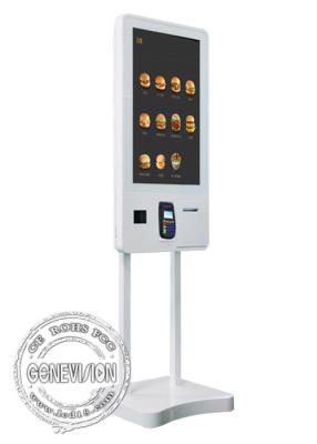 China Wall Mountable Food Ordering Machine Self Service Kiosk WIFI 32 Inch With POS / Ticket Printer for sale