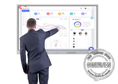 China 75 Inch Conference Room 4K Interactive Anti Glare Touch Screen Smart Whiteboard Digital Signage for sale