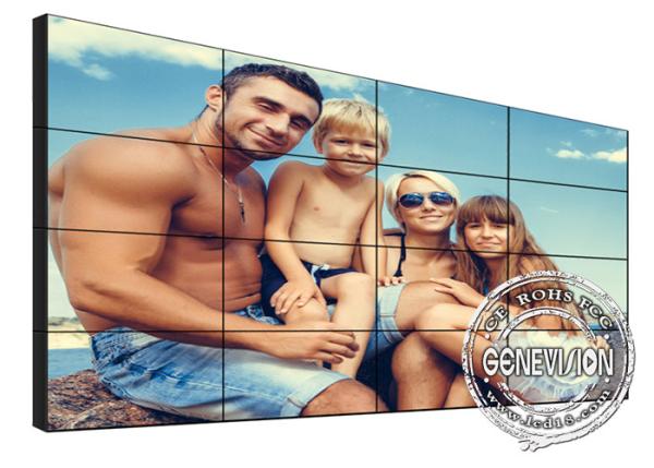 Narrow Bezel Digital Signage Video Wall 55 Inch High Brightness For Conference Room