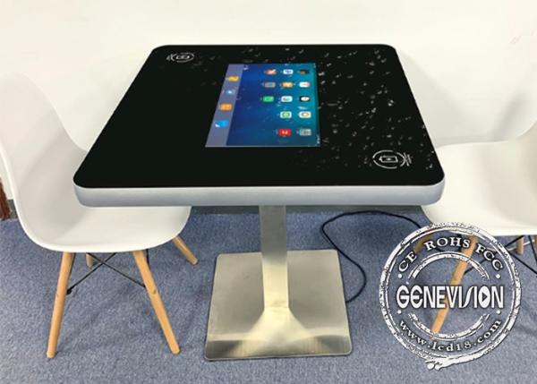 22 Inch Interactive Touch Screen Kiosk Coffee Touch Table Support Wireless Charging