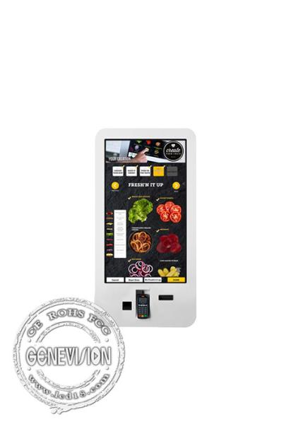 32 Inch Self Service Payment Kiosk Win10 Restaurant Smart LCD Payment Machine