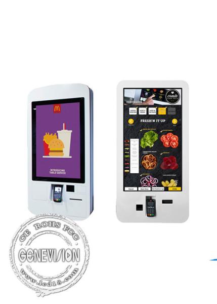 32 Inch Self Service Payment Kiosk Win10 Restaurant Smart LCD Payment Machine