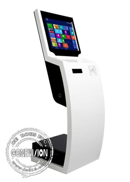 21.5 Inch PCAP Touch Screen Kiosk Financial Bank Windows Self Service With Keyboard