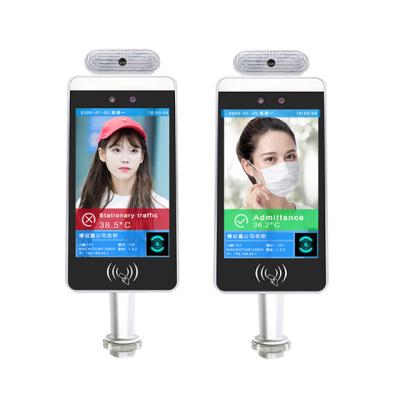 China White Wifi Digital Signage Ips Panel With Detecting Temperature And Face Recognition Camera for sale