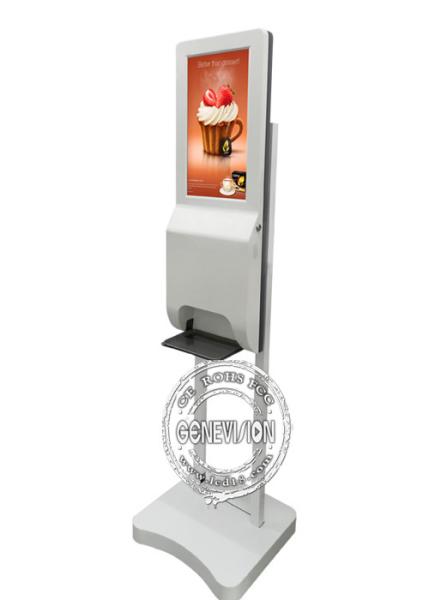 21.5 Inch Android Hand Washer Floor Stand Kiosk Digital Signage Automatic Hand Sanitiser Kiosk with 3000ML capacity