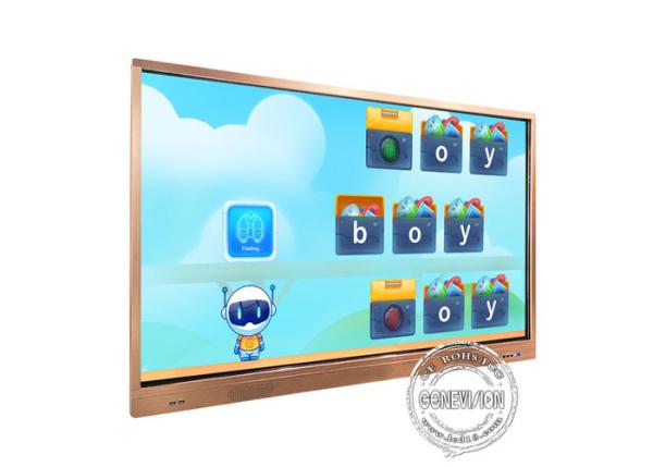 75 Inch Dual System Smart Board Touch Screen IR Interactive Whiteboard