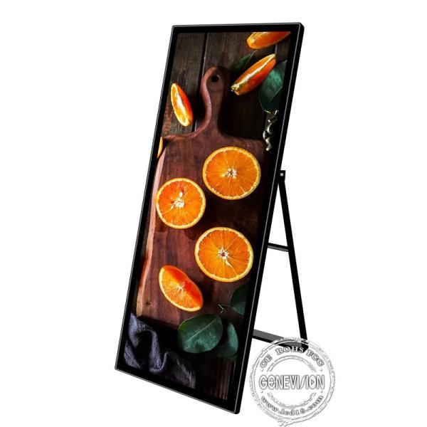 4K Edgeless Slant Floor Standing Digital Signage Kiosk