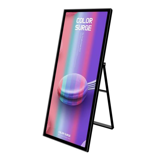 4K Edgeless Slant Floor Standing Digital Signage Kiosk