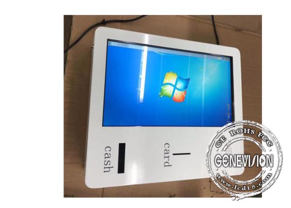 32 Inch 27 Inch 24 Inch Self Order Self Payment Digital Kiosk With Cash Acceptor Printer Camera Ic Reader Pos Monitor