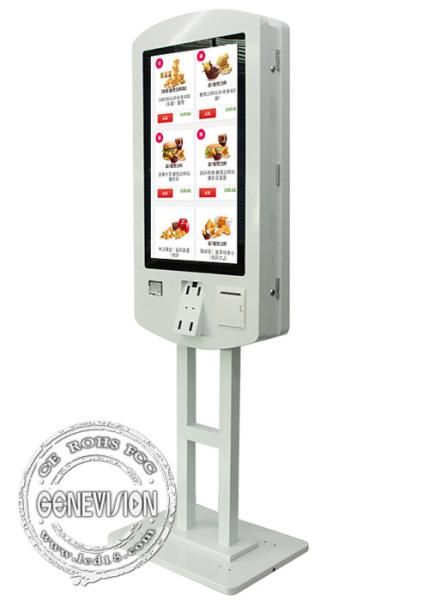 Dual Screen Win10 32 Inch Capacitive Touch Screen Self Service Kiosk Macdonalds