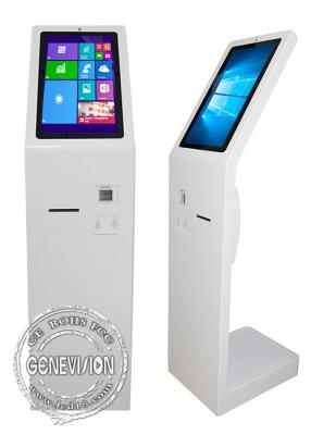 China QR Code Scanner Ticketing PCAP Touch Screen Kiosk For Bus Station for sale
