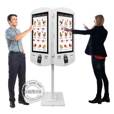 China 32 Inch Double Sided PC Win10 Self Service Kiosk For Restaurant for sale