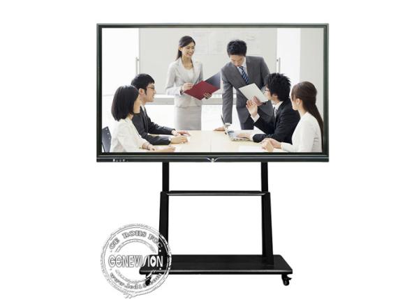 4K 75 inch 20 Points Touch Screen LED Flat Panel Interactive Whiteboard For Conference Meetting