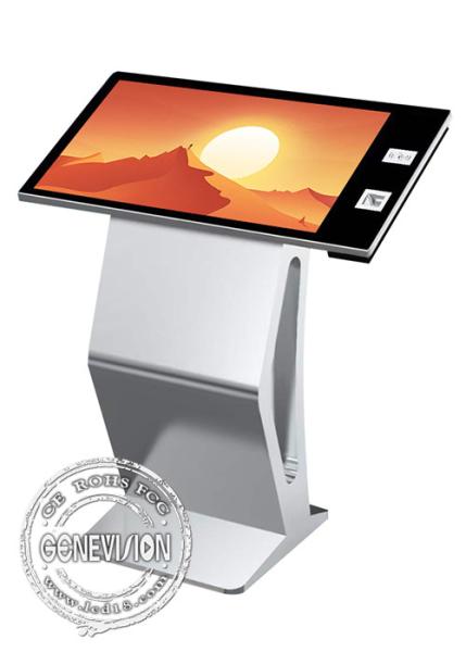 16.7M 55 Inch NFC Card Reader Touch Screen Kiosk