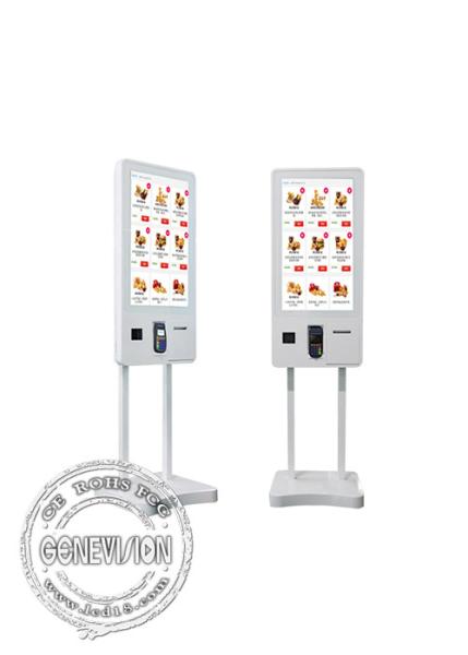 32 Inch Food Ordering Self Service Payment Kiosk For McDonald / KFC / Restaurant