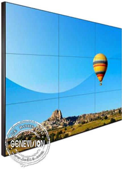 Aluminum Shell DID LCD Video Wall 55inch 500cd/M2 3.5mm Bezel