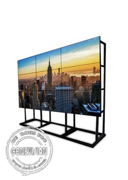 3x3 Splicing Screen Advertising Video Wall LCD Multi Screen 55 Inch