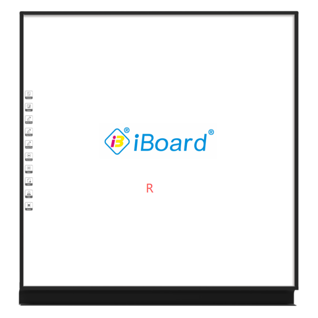 Digital Whiteboard side view and mounting details