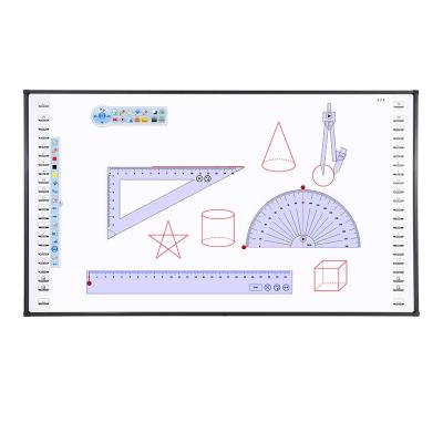 China 10 Touch Points Infrared Interactive Whiteboard Dry Erase Supported USB Port for sale