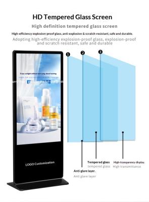 China Digitale Signage-Player mit Touch für den Innenbereich Stand Smart Board Kiosk LED Werbebildschirm zu verkaufen