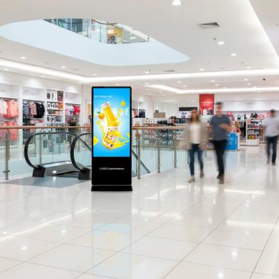 Chine 43 55 65 75 Étagère affichage numérique kiosque interactif écran tactile intérieur LCD publicité écran LCD à vendre