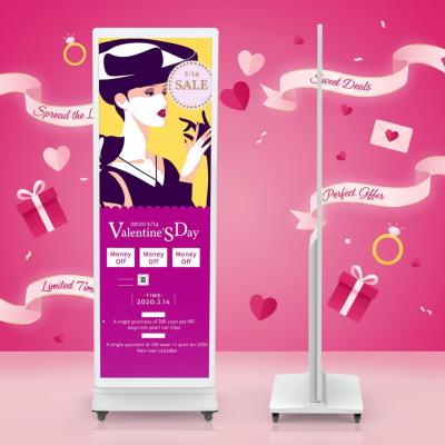Chine iBoard Écran Publicitaire Intelligent d'Intérieur LCD Tactile sur Pied Vertical de 43 Pouces, Lecteur d'Affichage Numérique à vendre