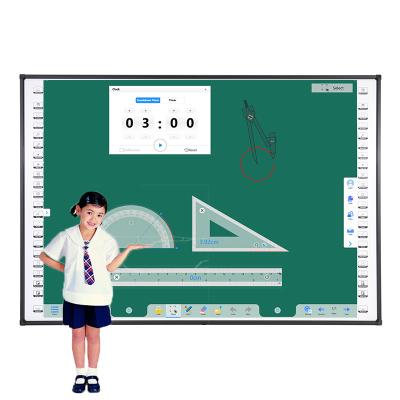 China 10 Point Touch Screen Teaching Board Wall Mounted With Hotkeys for sale